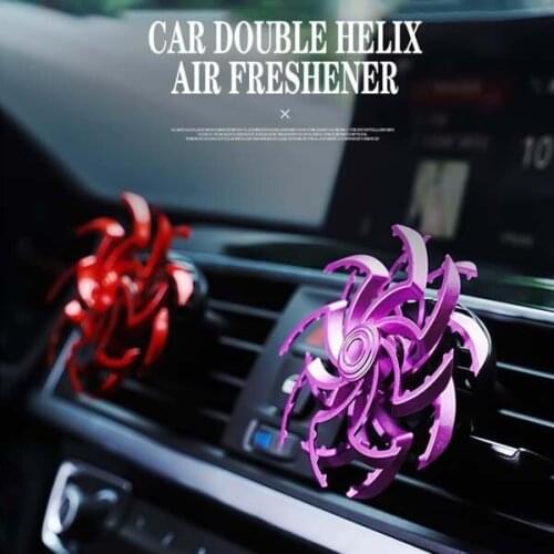 Car Air Freshener Portable Durable Double Helix Vent Clip Aromatic Diffuser Car Accessories For Car M8617