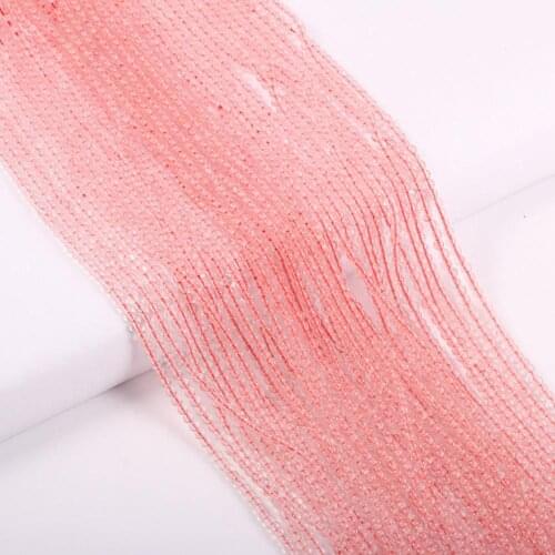 Natural Stone Beads Watermelon Red Loose Spacer Beaed for Jewelry Making Beadwork DIY Necklace Bracelet Accessories Wholesale