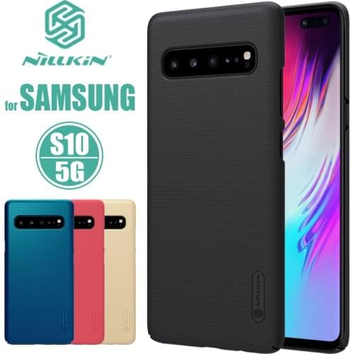 For Samsung Galaxy S10 5G Version Case Nillkin Super Frosted Shield Hard PC Back Cover Case for Samsung S10 5G Nilkin Phone Case