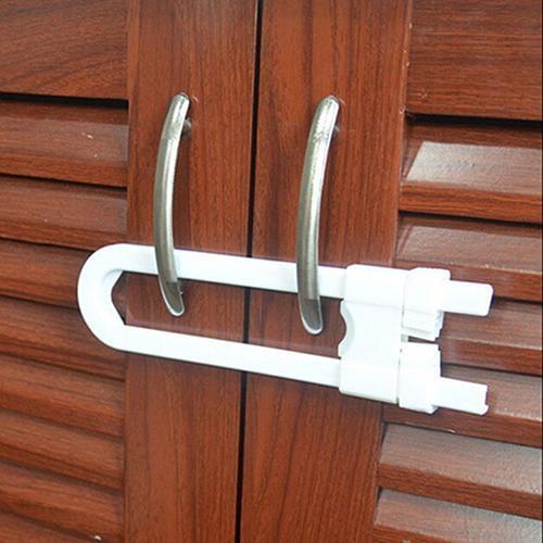 1Pc Child Infant Baby Kid Safety Drawer Door Cabinet Cupboard U Shape Lock