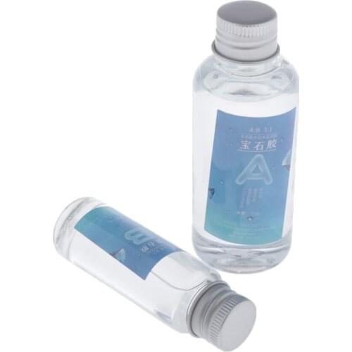 100g 2 Bottles Clear A+B Resin Crystal Epoxy Glue For Pendants DIY Gifts