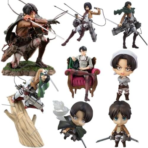 Anime Figure Attack on Titan Artfx J Levi Action Figure 213# Levi Ackerman 417# 375# 207# Eren Yeager 390# Levi Figurine Figure