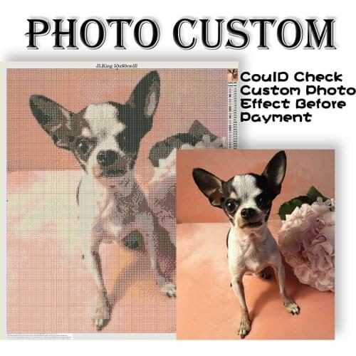 Custom 5D Diamond Painting Full Square/Round Rhinestones Beadwork Drill Embroidery Home Decor Birthday Gifts