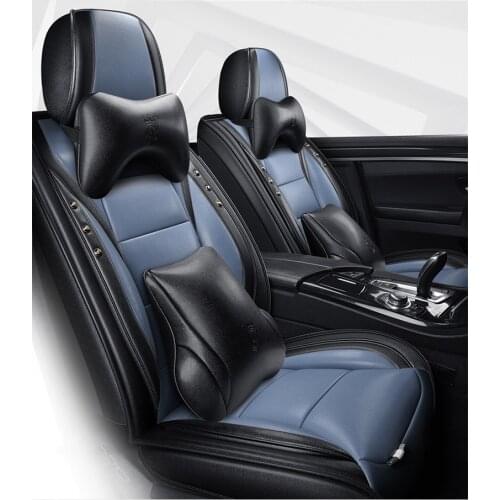 Ins black blue leather car seat cover For mazda 3 2008 2006 bk bl 6 gg gh gj cx3 626 demio 323 cx-5 2014 2015 2020 accessories
