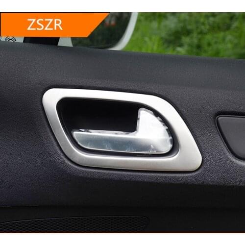 Stainless Steel Interior Door Switch Handle Cover For Citroen C4 2016-2018 Z2EA1035