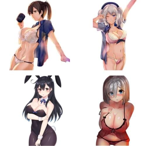 Cute Car Stickers Anime Sexy Beauty Girl Kantai Collection for Hamakaze Car Stickers and Decals Styling Accessories Vinyl PVC