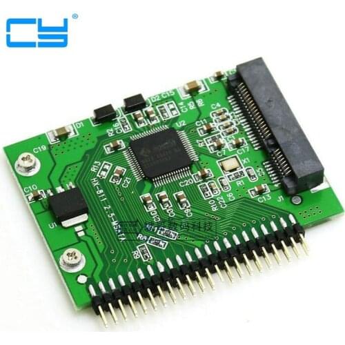 Mini PCI-e SSD Msata 1.8 para IDE 2.5 Polegada 5 V 44pin Msata PCI Express Adaptador de Cartao Conversor Sata Para O Portatil No
