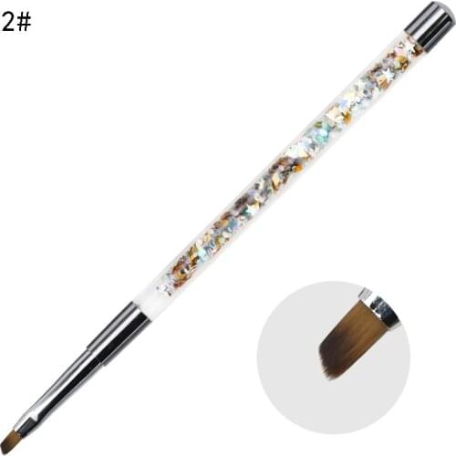 Nail Art Crystal Pens Sequin Bar Nail Brush Set Acrylic Nail Art UV Gel Carving Brush Glitter Pen Beauty Manicure Brush Pen