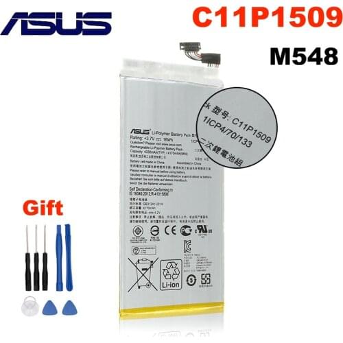 100% Orginal ASUS C11P1509 Tablet PC Battery For ASUS M548 C11PNC1 4330mAh High Capacity + Free Tools