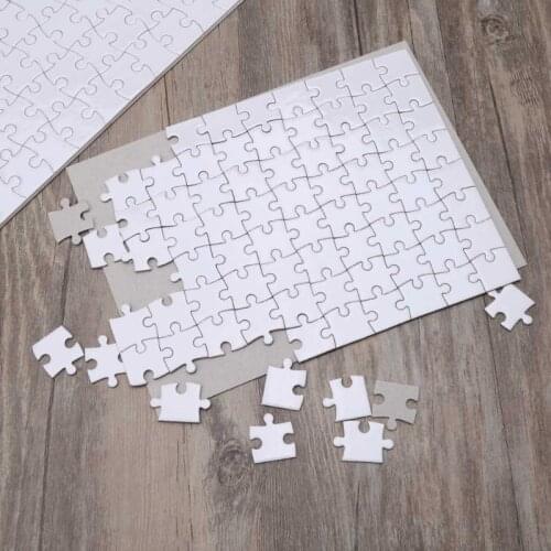 10 Packs Handmade Jigsaw Puzzles A4 Sublimation Blanks Puzzles DIY Puzzle Blank Custom Puzzle for Heat Transfer Craft