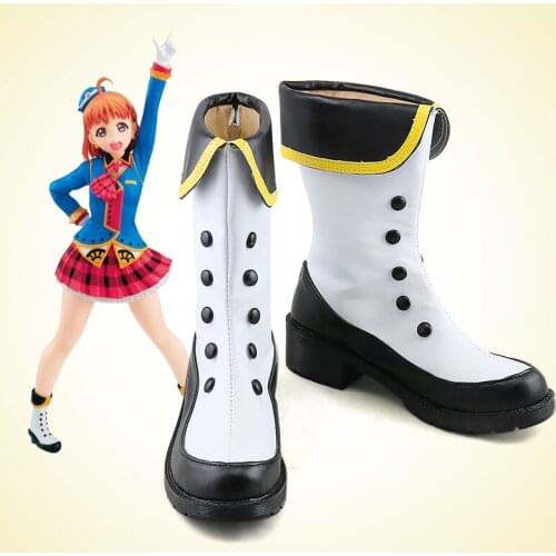 LoveLive!Sunshine!! Happy Party Train Aqours Zena Cosplay Shoes Boots lovelive Halloween Cosplay Costume Accessory