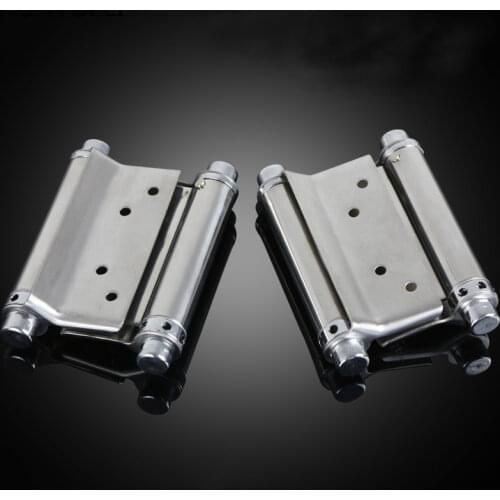 Stainless Steel Double Open Spring 3 Inch/ 4inch / 5 Inch / 6 Inch Hinge Two-way Free Door Special Cowboy Door Fence