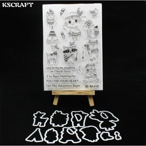 KSCRAFT Be Brave Stamp Metal Cutting Dies Stencils for DIY Scrapbooking/photo album Decorative Embossing DIY Paper Cards 142