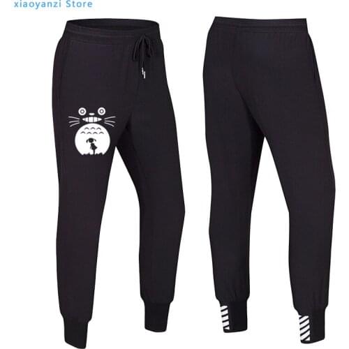 Hayao Miyazaki Printed Mens Men Sweatpants Camisetas Masculinas 2021 Manga Curta Camisa Masculina Trousers Sports Long Pants