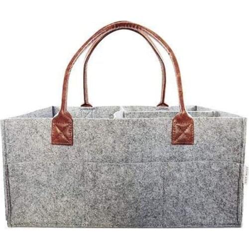 OUTAD Felt Cloth Storage Bag Foldable Baby Large Size Diaper Caddy Changing Table Organiser Toy Storage Basket Car Organizer