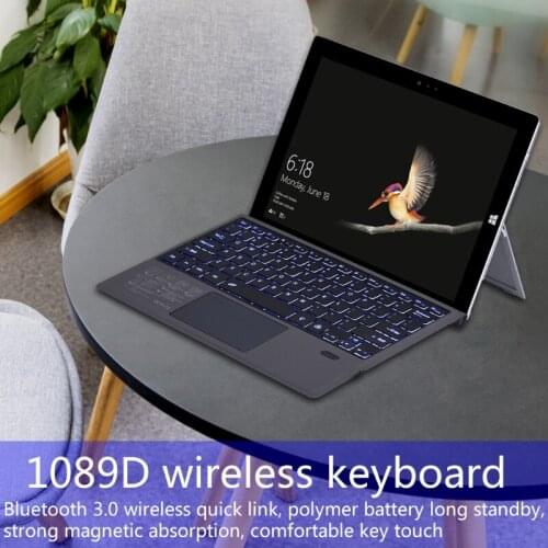 Mini Ultra-thin Bluetooth 3.0 Wireless Keyboard For Microsoft- Surface Pro 3/4/5/6/7 Tablet PC With Backlight