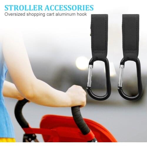 Baby Stroller Metal Hook Pushchair Adjustable Non-slip Hanger Pram Bag Clip Wheelchair Accessories Length Adjustable Hooks