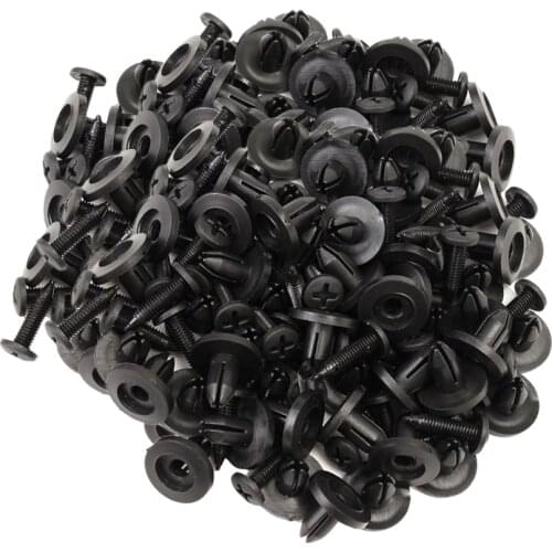 100pcs Car Bumper Clips Trim Screws 6mm Push Retainer Fastener Clips Set