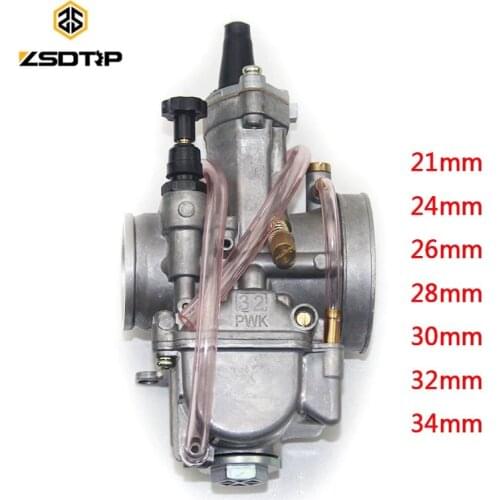 ZSDTRP 21 24 26 28 30 32 34mm For Keihin Carburetor Replacement Motorcycle PWK Carb Power Jet Racing Scooter Dirt Bike Pit ATV