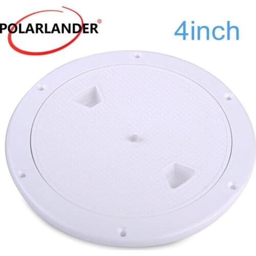 1 Piece ABS Tight Inspection 4/6/8 Inch No Screw Anti-corrosive Access Hatch Cover White For Boat Yacht Marine Round Deck Plate