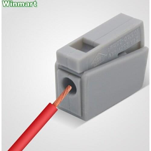 10pcs 24A 250V 4KV Single hole Wire Connector Quick Connect Terminals 0.5-2.5mm2 Lighting fixture connector