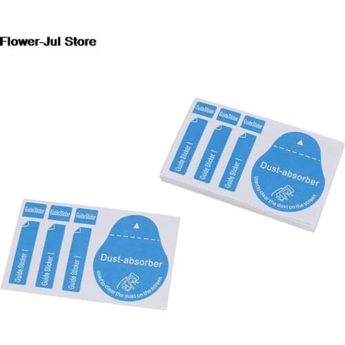 30Pcs Cell Phone Dust Absorber Dedust Sticker Screen Protectors Wet Dry Wipe Paper For Camera Lens LCD Screens Dust Papers HOT