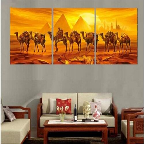 5d diy diamond painting 3pcs,Egypt,Pyramids,Camel,cross stitch full diamond embroidery kits diamond mosaic Home Decor Z1106