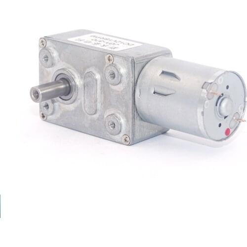 6V 12V 24V DC Worm Gearbox Engine Brush Geared motor DC Self-lock Electric Motor For DIY JGY-370 3W