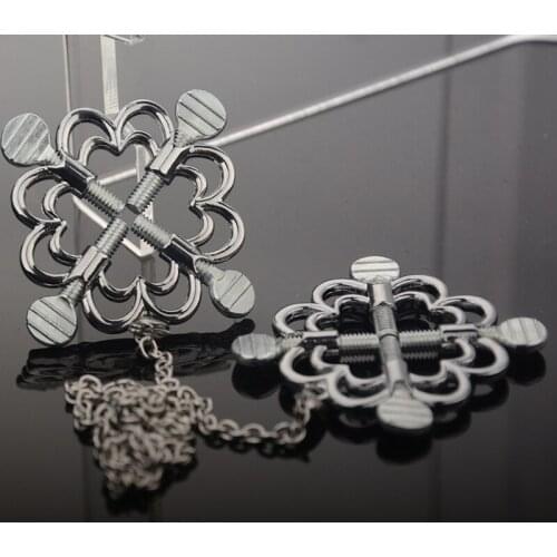 Nipple Bondage A Pair Erotic Toys Adult Games Nipple Stimulator Stainless Steel Nipple Clamps Sex Toys for Couple Breast Clips