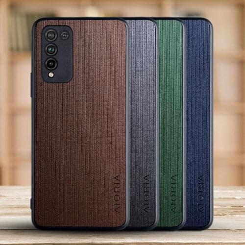 Phone case for Huawei Honor 10X Lite Cross pattern funda coque capa Classical style cover for Honor 10X Lite case