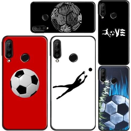 Football Soccer Ball Case For Huawei P30 Lite P10 P40 P20 Pro P Smart 2019 Z Mate 30 Pro 10 20 Lite Cover