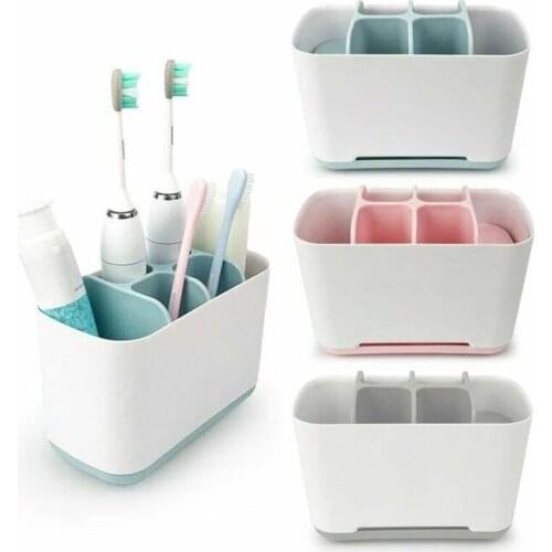 Electric Toothbrush Holder Multifunction Toothbrush Toothpaste Storage Holder Plastic Tooth Brush Stand Bathroom Accessories