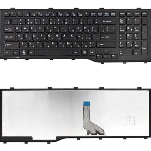US laptop Keyboard Teclado Black For Fujitsu Lifebook AH532 A532 N532 NH532 MP-11L63US-D85 CP569151-01 Series With frame