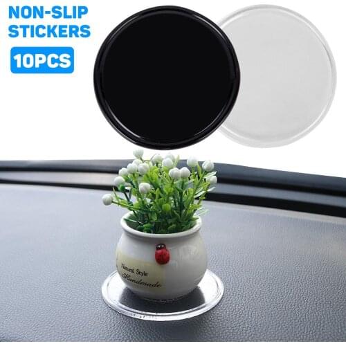 10Pcs Round Car Non-Slip Mat Polyurethane Auto Silicone Anti-Slip Magic Pads 8cm Diameter Non-slip Pads car Interior Accessories