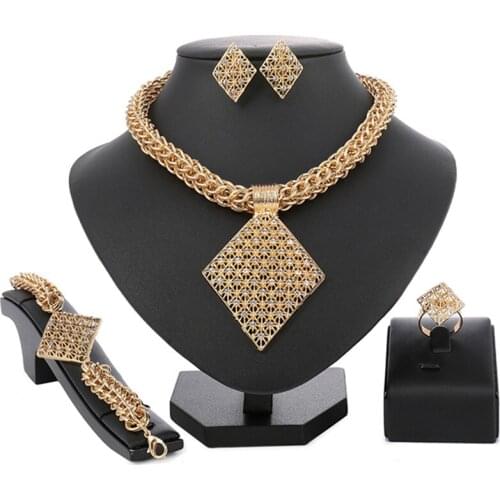 Longqu Fashion African Beads Woman Costume Jewelry Set Wholesale Dubai Gold Designer Jewelry Set nigerian bridal jewelry set