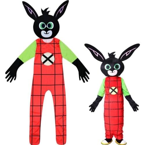Rabbit Mascot costume Bunny mascot costume Fancy Dress Christmas Cosplay for Halloween Purim Fancy Dress 5-13 Years Old