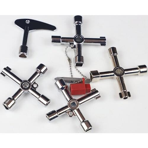 Multifunction Universal Triangle Wrench Key Plumber Keys Triangle For Gas Electric Meter Cabinets Bleed Radiators
