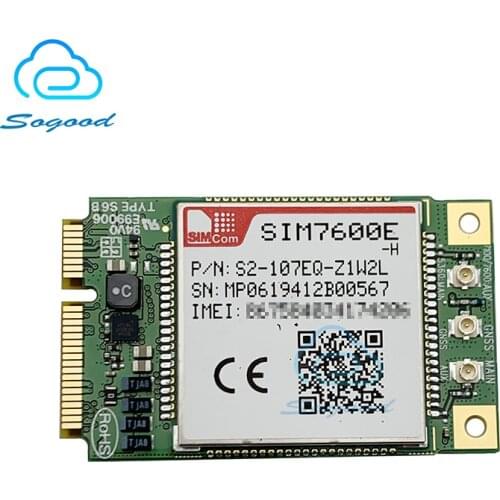 SIMCOM SIM7600E-H mini pcie LTE Cat4 Module SIM7600 multi-band LTE-FDD/LTE-TDD/HSPA+/UMTS/EDGE/GPRS/GSM module 150Mbps DL