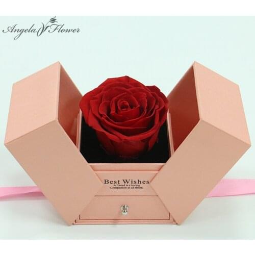 Soap/ Eternal Flower Gift Box Preserved Rose Gift Jewelry Box Party Wedding Present Birthday Valentines Day Gifts Home Decor