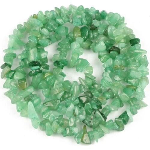 YHBZRET Natural Green Aventurinea Irregular Gravel Stone beads 86cm strand Chips beads for Jewelry making bracelet necklace Diy