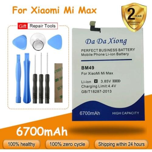 New High Quality 6250mAh BM49 Battery for Xiaomi Mi Max Li-Polymer Replacement batteries + free tools