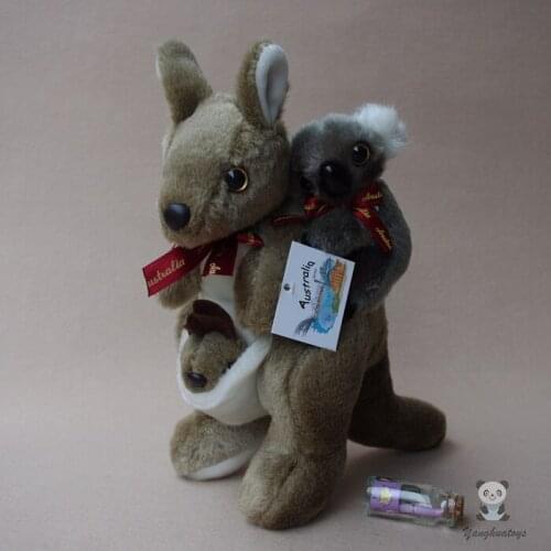Plush Toys Australian Mother And Son Kangaroo Doll Back Koala Dolls Children Toy Gift