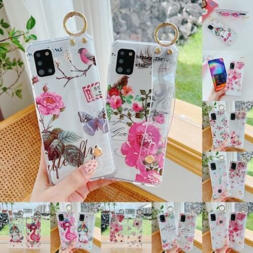 For Samsung Galaxy S20FE S20 S21 Plus Ultra Case Shockproof Wrist Strap Stand Holder