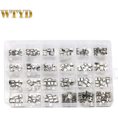 240 PCS Micro USB Charging Port Connector For Samsung / Moto / SONY / HTC / ZTE / Huawei / Xiaomi / Lenovo Smartphone Micro USB