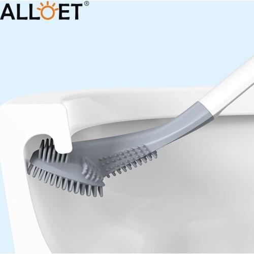 Long-Handled Toilet Brush Golf Soft Brush Head Cleaning Tool Household Bathroom Accessories Sets No Dead Corners Toilet Cleaning
