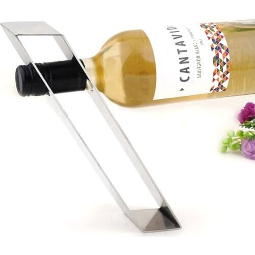 1PC Gravity suspended creative 304 stainless steel wine rack fashion simple wine holder hot sale J3009