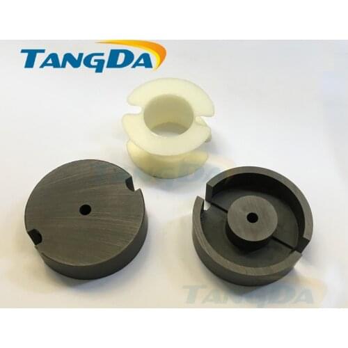 Tangda GU Type GU59 P59 soft ferrite core magnetic core + skeleton for transformer PC40 high frequency A