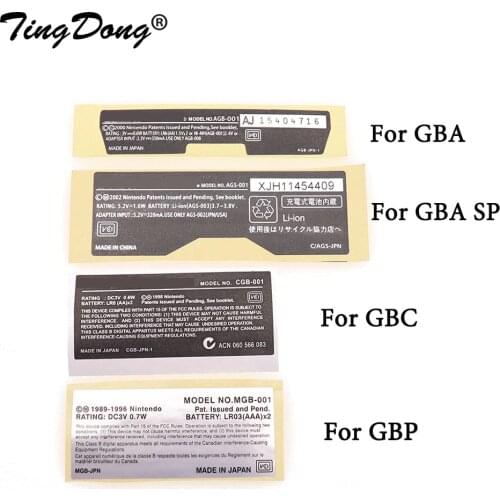 TingDong10pcs New Lables Stickers Replacement for Gameboy Advance/ SP/ Color for GBA/ GBA SP/ GBC Game Console