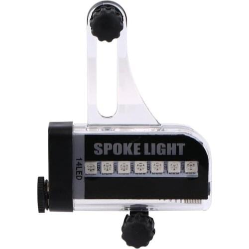 Riding 14LED bicycle light 30 picture wheels warning light waterproof decorative spoke lights mountain bike accessories