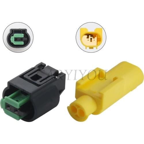 1 Set Tyco AMP 2 Pin Way Outdoor Temperature Connector Socket Auto Oxygen Sensor Plug For BMW 1-967644-1 1-967570-3
